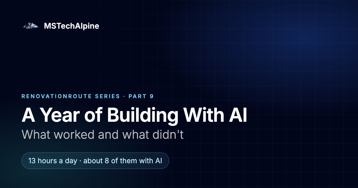 A Year of Building With AI: What Worked and What Didn't